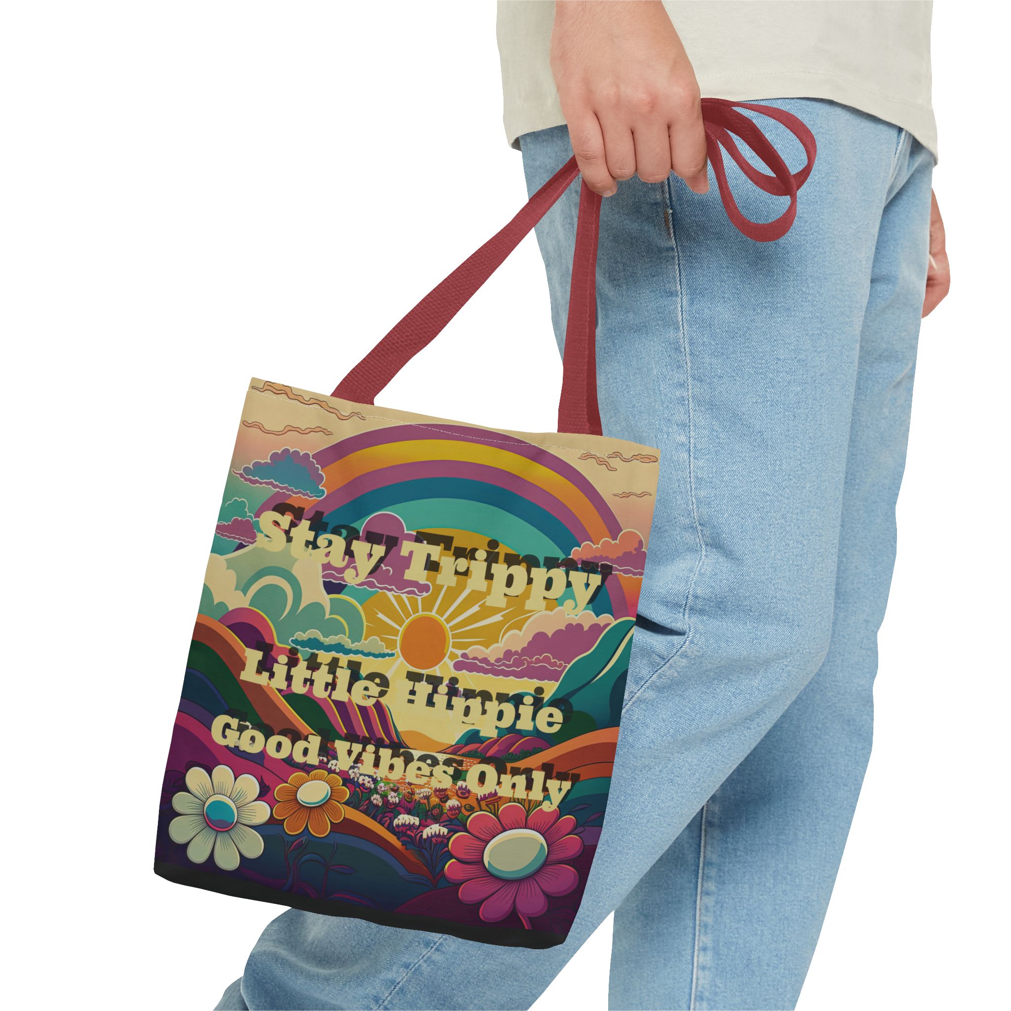 Boho Floral Tote Bag
