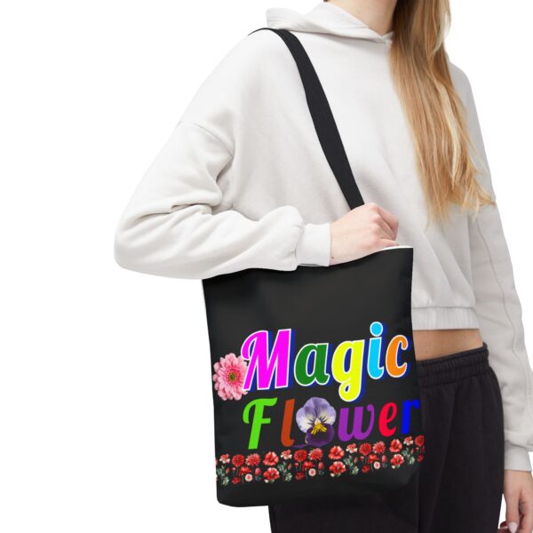 Colorful Magic Flower Tote Bag