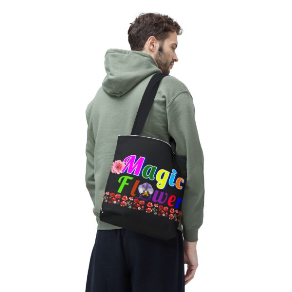 Colorful Magic Flower Tote Bag