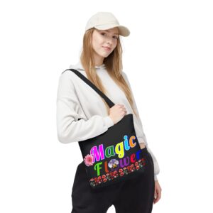 Colorful Magic Flower Tote Bag