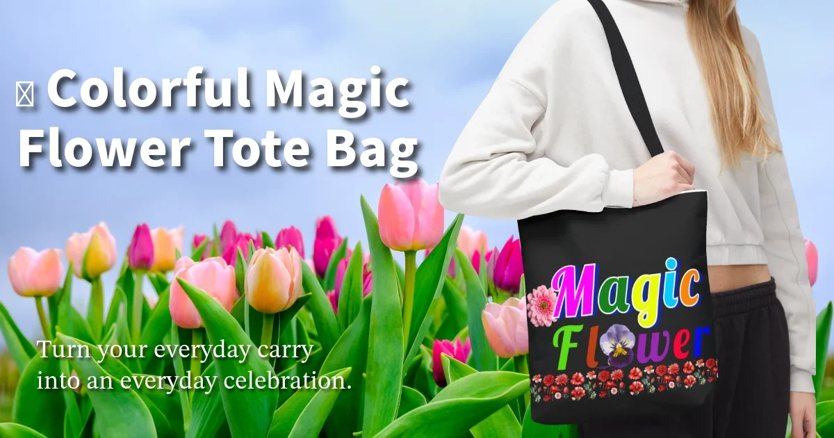Magic Flower Tote Bag tejotees