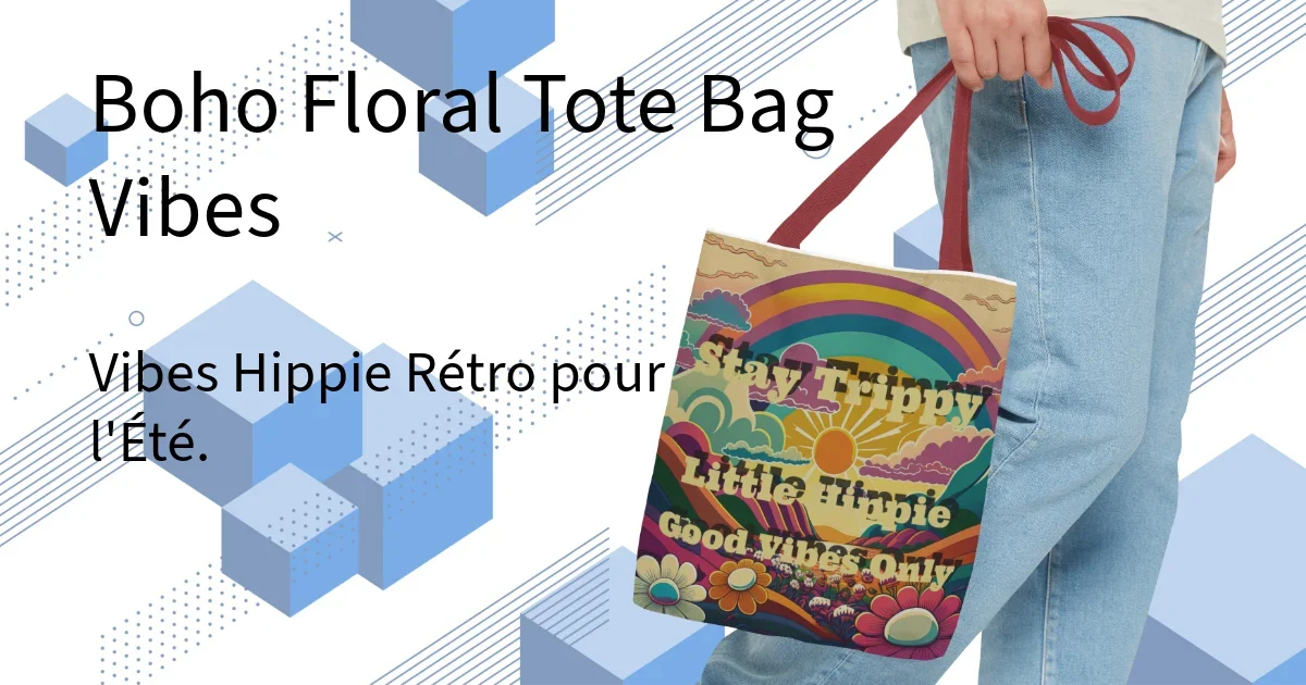 Boho Floral Tote Bag
