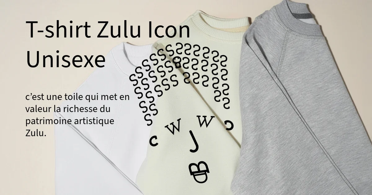 T-shirt Zulu Icon Unisexe